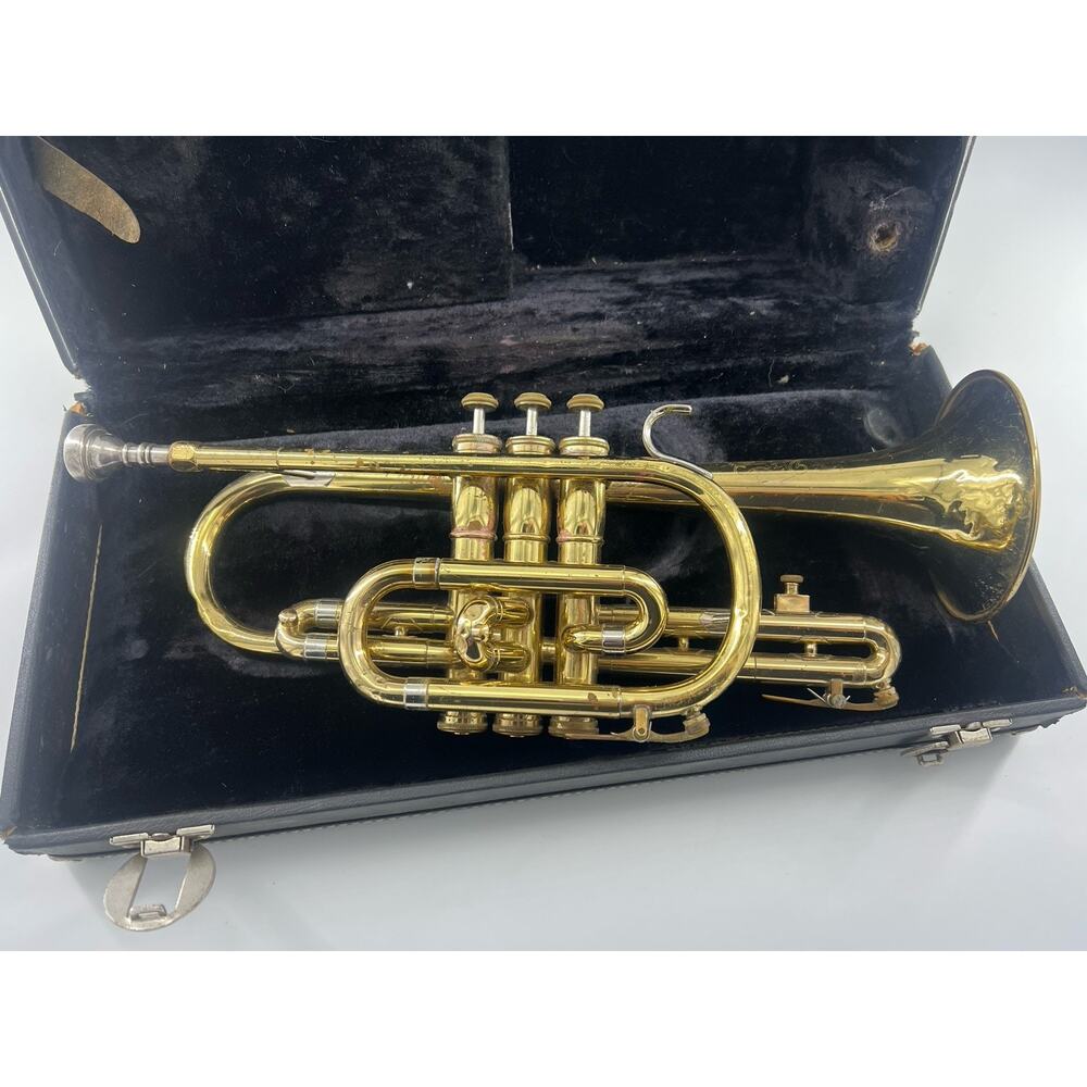 Vintage Ambassador Trumpet Fullerton Collectible Mouthpiece WORKING Brass